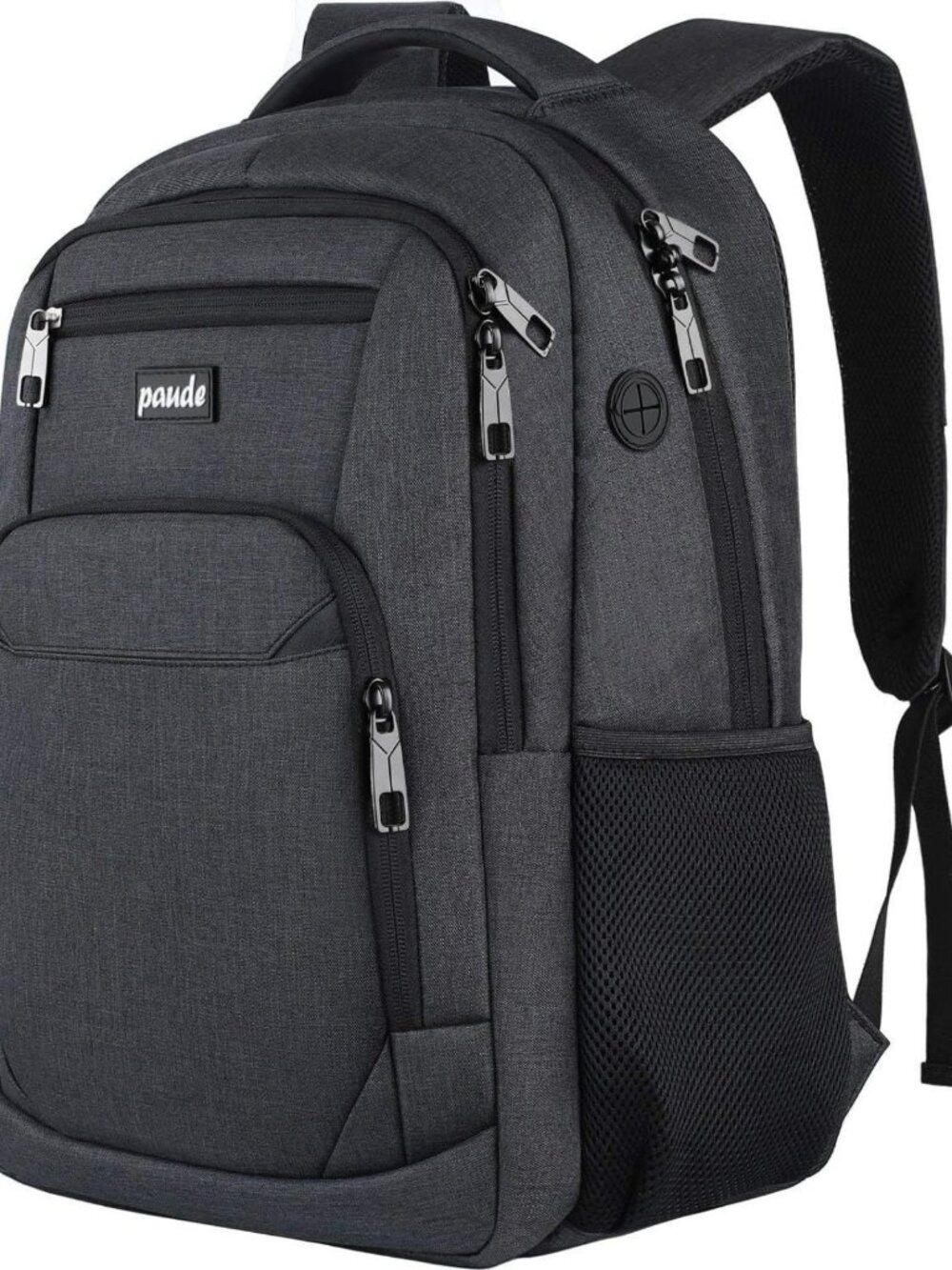 Stylish 15.6" Laptop Backpack for School & Travel, USB Charging Port, Unisex